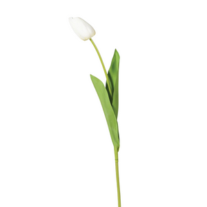 White Tulip Bud Leaves fauxfloral nationwide delivery www.lilybloom.ie