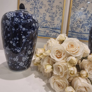 Blue and white oriental ginger jar nationwide delivery www.lilybloom.ie