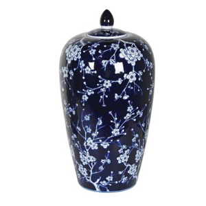 Blue and white oriental ginger jar nationwide delivery www.lilybloom.ie