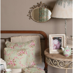 White oval floral wall mirror www.lilybloom.ie shabbychic