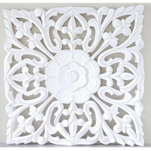  Wooden Wall Panel White Flower nationwide delivery www.lilybloom.ie