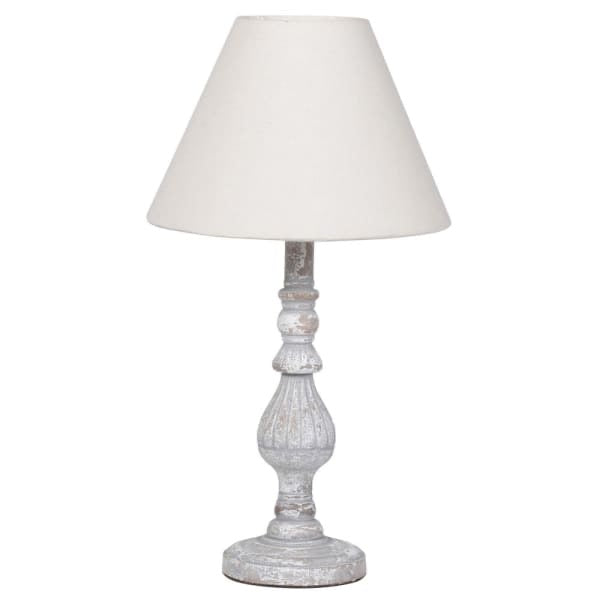 Distressed Table Lamp with Shade