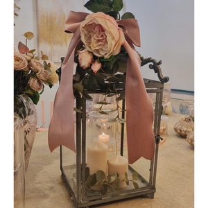 pink feel real rose lantern accessory pack nationwide delivery www.lilybloom.ie
